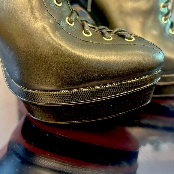 Black Ann Taylor Lace-up Platform Booties - Picture 5 of 5